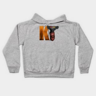 Kill Tony Podcast-Themed Gun Holster (Yellow K on White) Kids Hoodie